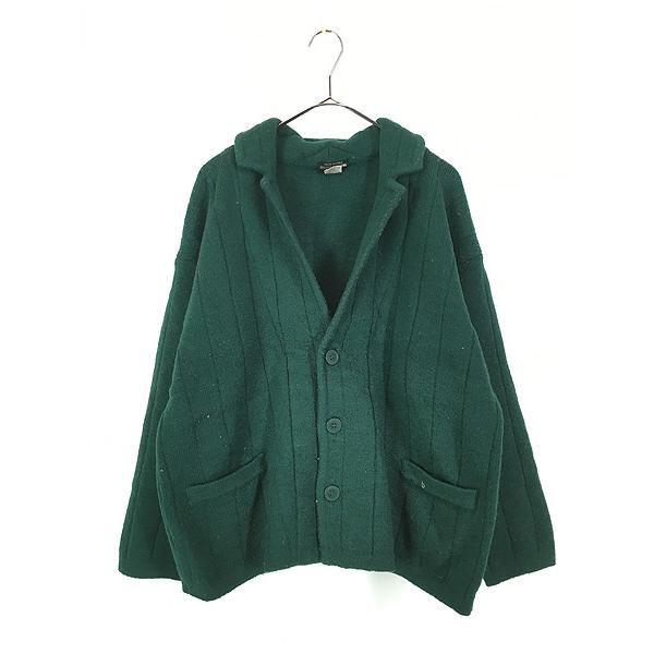 古着 70s Italy製 Brooks Brothers 針抜き ヘビー ウール ニット 