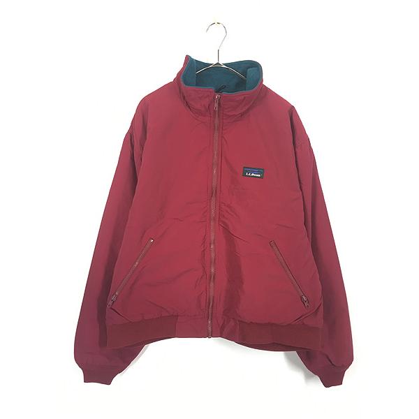 古着 80s USA製 LL Bean 「Warm-up Jacket」 フリース ライナー 