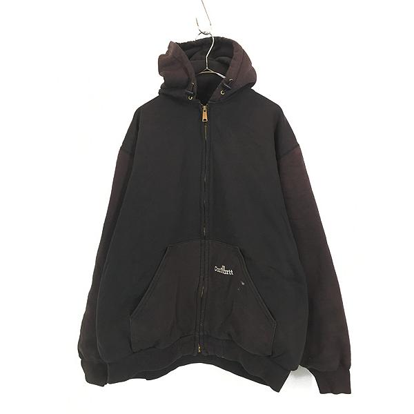 古着 90s Carhartt 裏地 メッシュ ワンポイント 刺しゅう スウェット