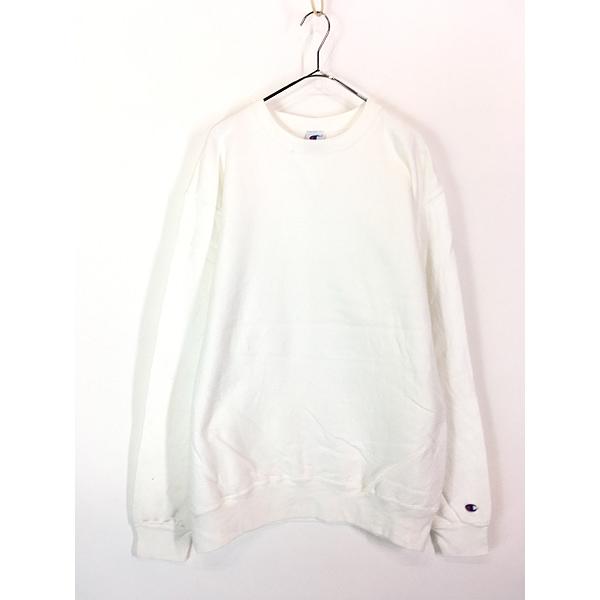 古着 90s Champion 無地 ソリッド 目なし 前V スウェット トレーナー 
