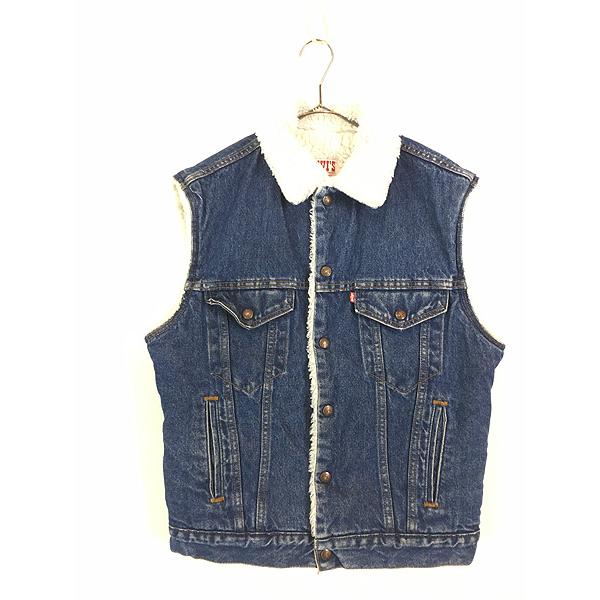 古着 80s USA製 Levi's 60511-0218 濃紺 デニム ボア