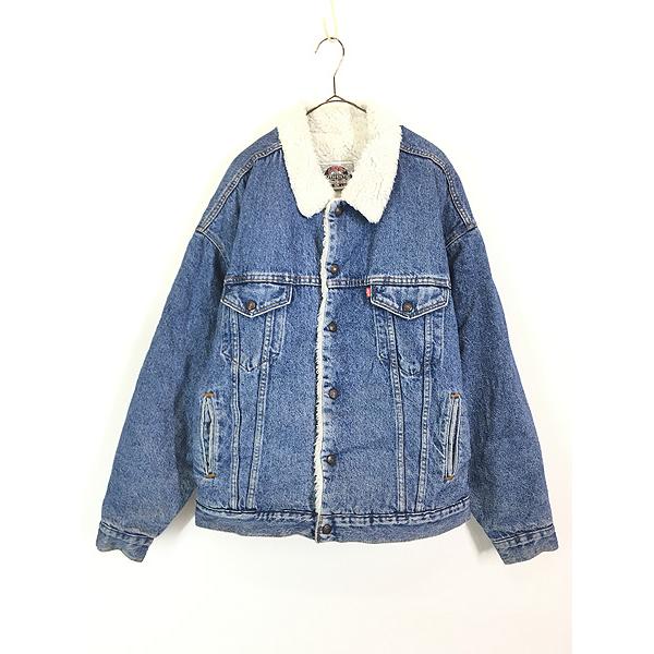 古着 90s Levi's ハンド ポケット付 ビッグシルエット ブルー デニム