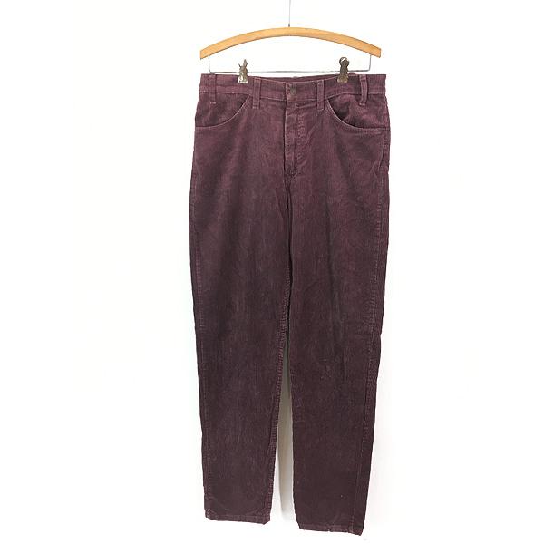 古着 90s USA製 Levi's 550 太畝 コーデュロイ パンツ コーズ テーパード レアカラー パープル!! W32 L33 古着 90s USA製 Levi's 550 太畝 コーデュロイ パンツ コーズ