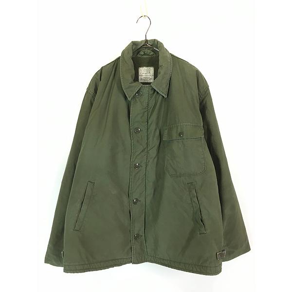 古着 80s 米軍 US NAVY ミリタリー A-2 デッキ ジャケット XL : 古着屋 