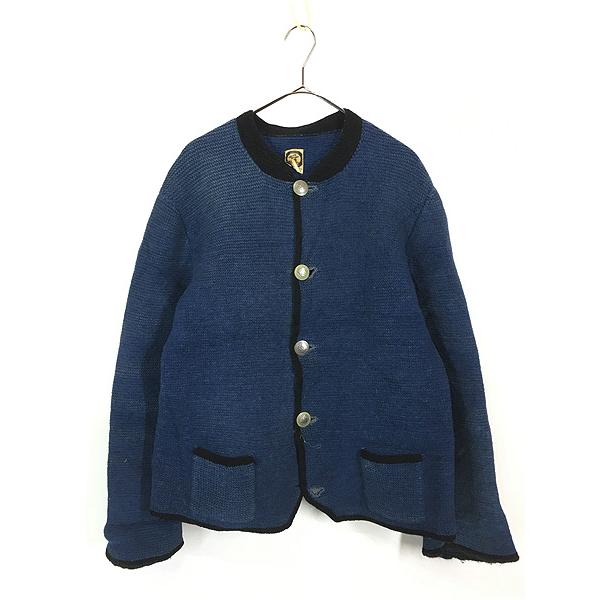 古着 60-70s Austria製 HOFER コインボタン 圧縮 ボイルド ウール