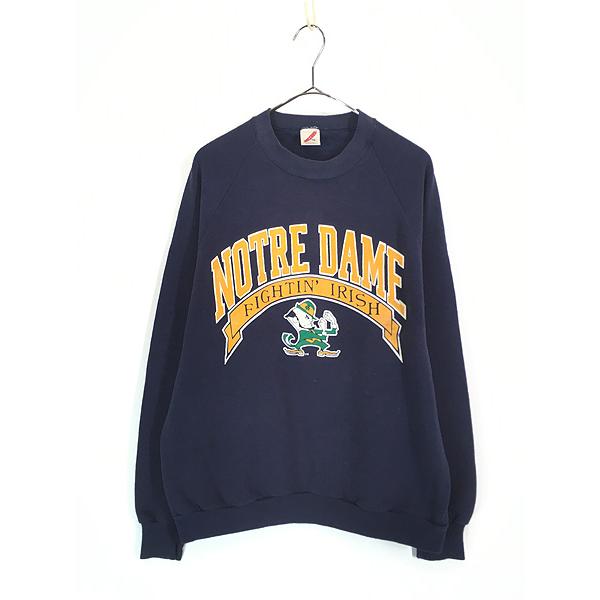 古着 80s USA製 Notre Dame Fighting Irish ファイティング アイ