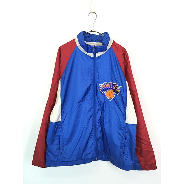 古着 90s NBA New York Knicks クレイジー ナイロン ジャケット L