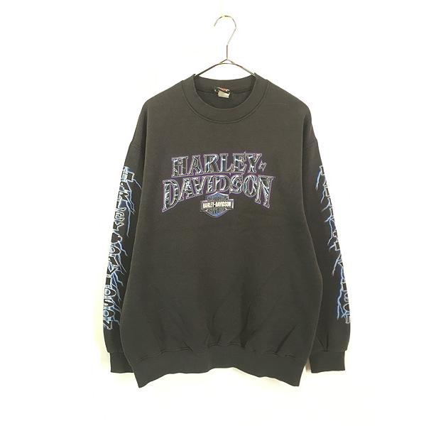 80s 90s Harley Davidson グレー スウェット　インポート Harley Davidson - 【usa製、HOLOUBEK】ハーレーダビッドソン