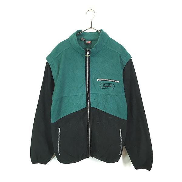 古着 90s Mountain Dew マウンテンデュー ドリンク 企業 2way バイカラー フリース ジャケット ＆ ベスト M位 古着 古着 90s Mountain Dew マウンテンデュー ドリンク 企業 2way バイ