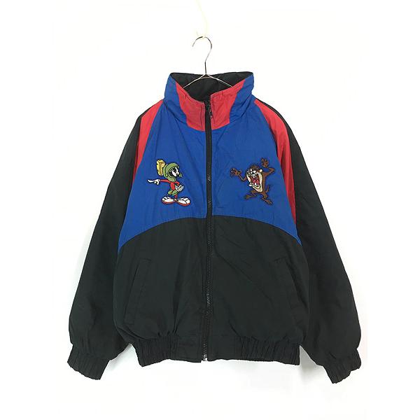 古着 90s LOONEY TUNES マービン × タズ パッチ マルチ
