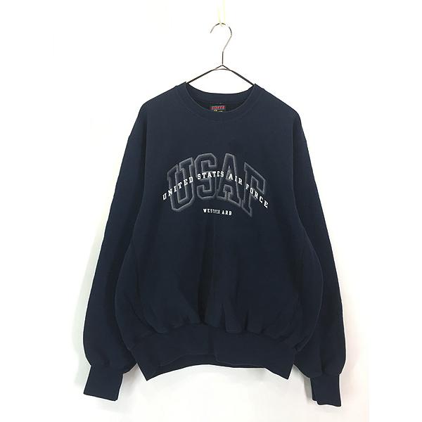 古着 80s USA製 Soffe 「USAF」 ミリタリー リバース タイプ ヘビー 