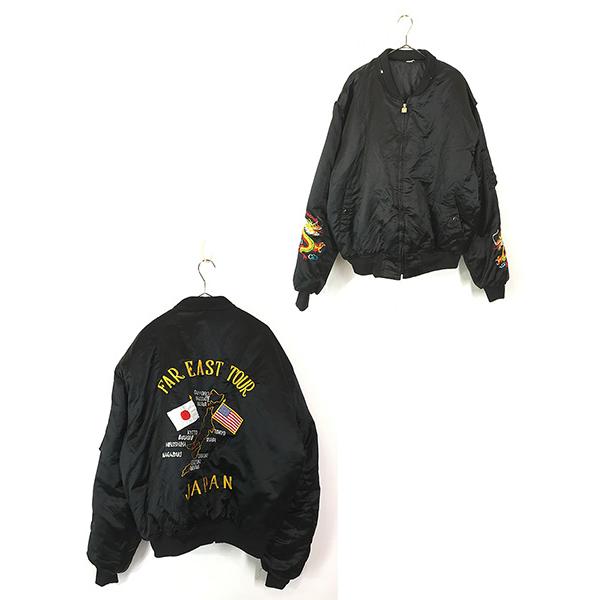 古着 80-90s 「Far East Tour Japan」 豪華 龍 ドラゴン パデッド 
