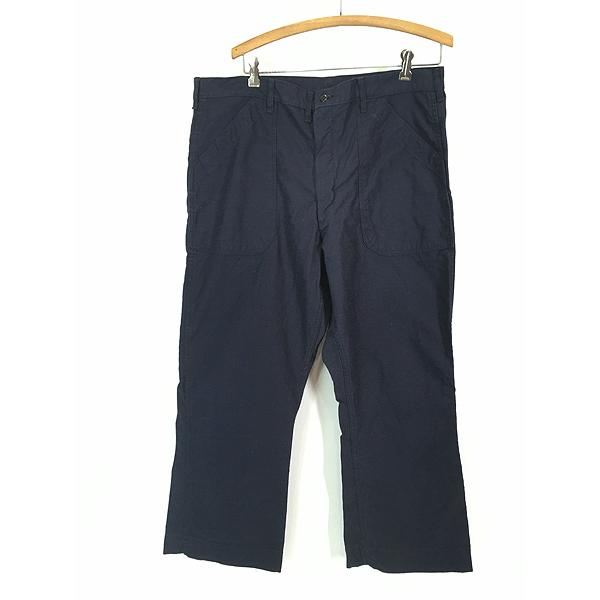 古着 70s 米軍 US NAVY 「Utility Dark Blue」 ミリタリー ステンシル ネイビー ベイカー パンツ フレア ミント!! W37 L27 古着 70s 米軍 US NAVY 「Utility Dark Blue」 ミリタリー ステンシル