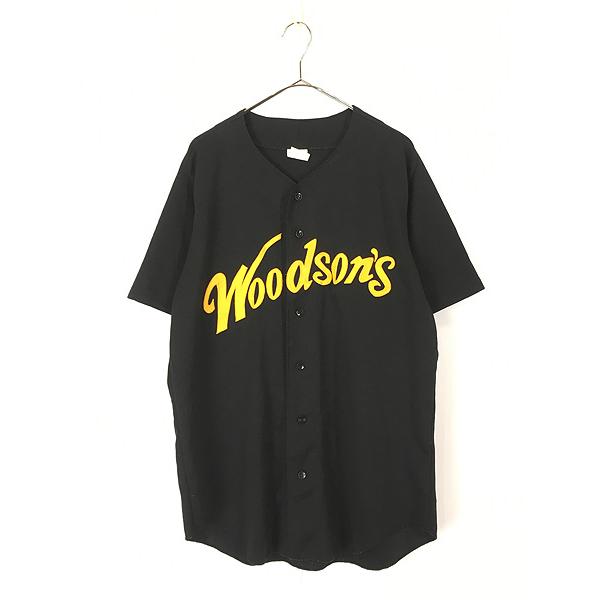 古着 90s USA製 Woodson's パッチ 速乾 ドライ ファブリック ベース