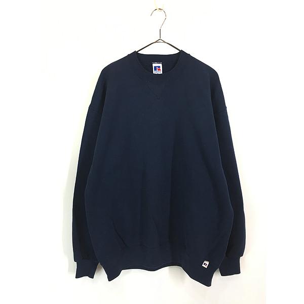 古着 90s USA製 Russell 無地 ソリッド 前V セットイン スウェット