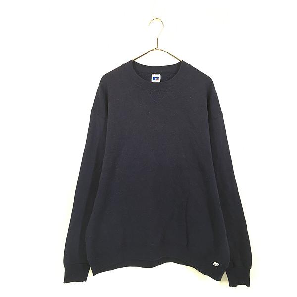 古着 90s USA製 Russell 無地 ソリッド 前V セットイン スウェット