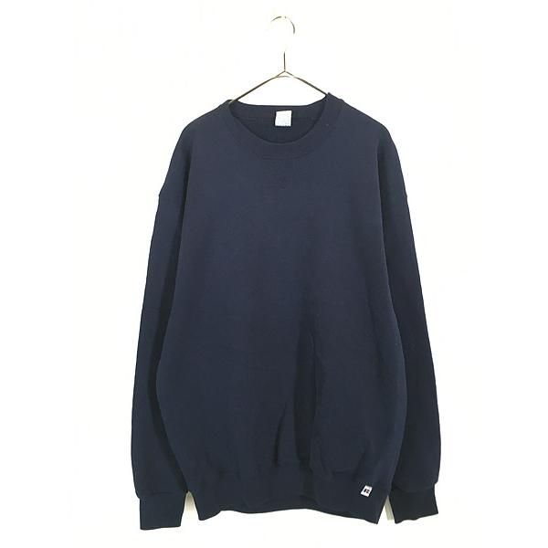 50・60s RUSSELL 【前V】 スウェット 無地フェードネイビー