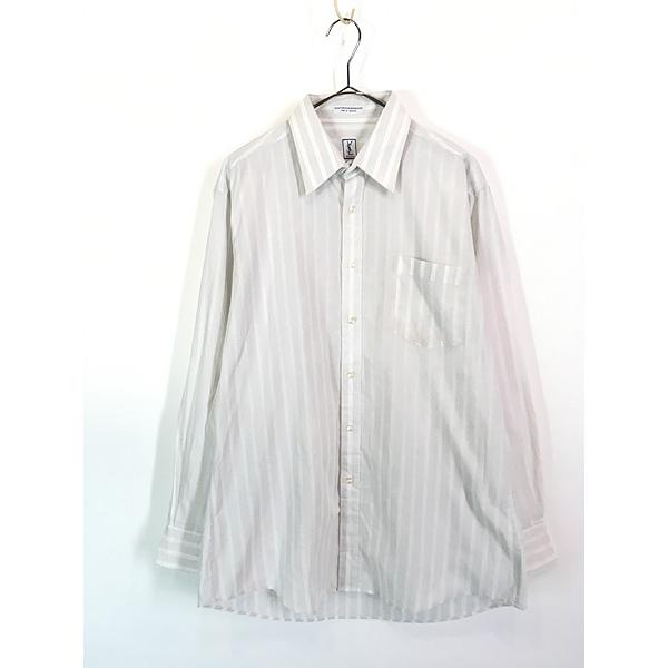 古着 90s Yves Saint Laurent マルチ ストライプ コットン