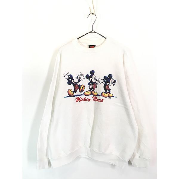 古着 90s Disney Mickey Mouse ミッキー デッサン スウェット