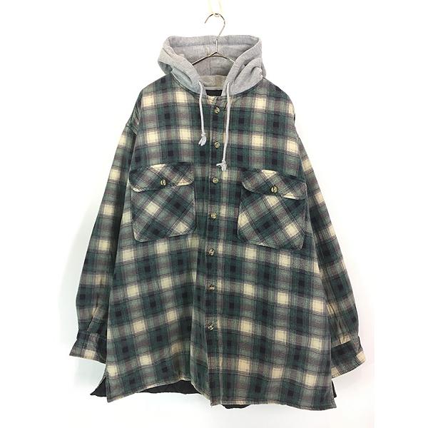 古着 90s OZARK TRAIL スウェット フーデッド オンブレ シャドー