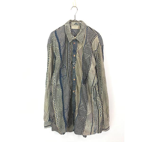 古着 Australia製 COOGI 「NOUVEAU COLLECTION」 ジャガード ランダム
