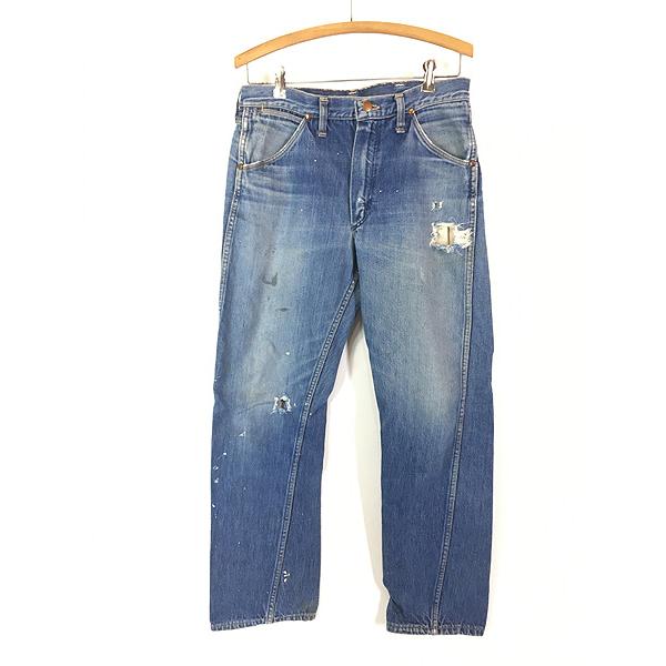 古着 60s USA製 Blue Bell MAVERICK ダメージ インディゴ デニム