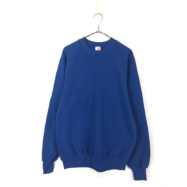 古着 90s USA製 Jerzees 無地 ソリッド プレーン ラグラン スウェット