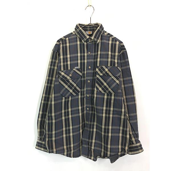 古着 90s Carhartt ネイティブ マルチ チェック ヘビー フランネル