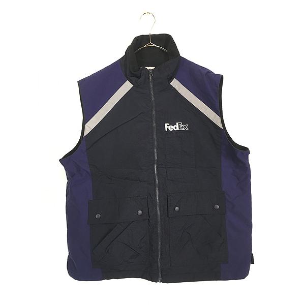 古着 90s FedEx フェデックス リフレクター デザイン ナイロン ベスト