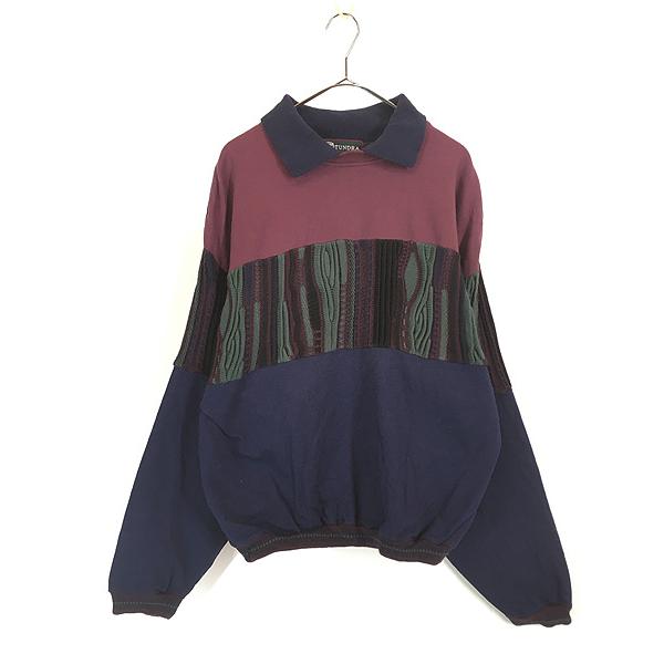 90s カナダ製　TUNDRAの3Dニット 楽天市場】古着 tundra ツンドラ 90s カナダ製 オールド 長袖 3D