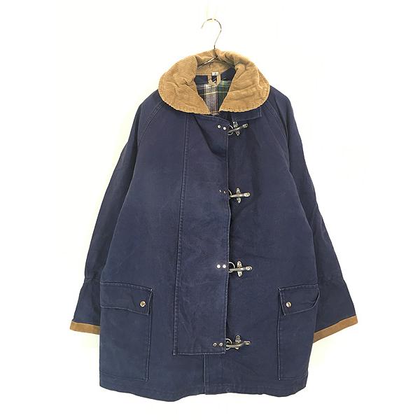 古着 80s USA製 E.A. FAY 太畝 コーデュロイ襟 フック式 コットン