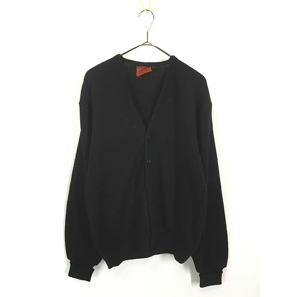 古着 60s Sears Kings Road ブラック ソリッド アルパカ ウール 古着 60s Sears Kings Road ブラック ソリッド アルパカ ウール