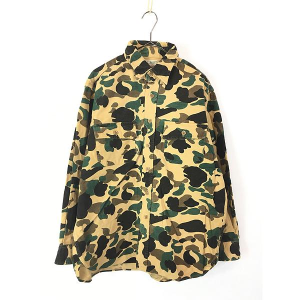 古着 80s USA製 LL Bean 「Chamois Cloth」 ダックハンター カモ 迷彩
