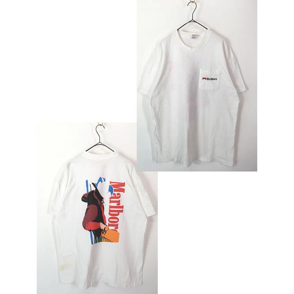 古着 90s USA製 Marlboro マルボロ カウボーイ ビビッド アート 