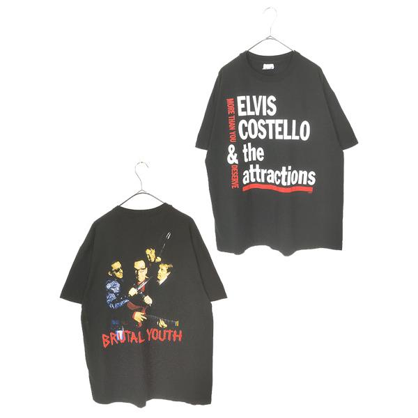 90年代ヴィンテージELVIS COSTELLO ブルータルユースツアーTシャツ 90年代ヴィンテージELVIS COSTELLO ブルータルユースツアーT