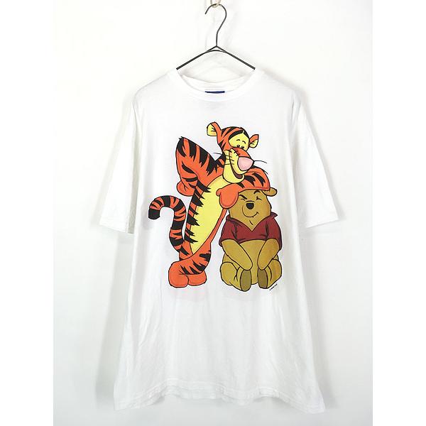 古着 90s Disney Pooh クマのプーさん ティガーBIG プリント Tシャツ