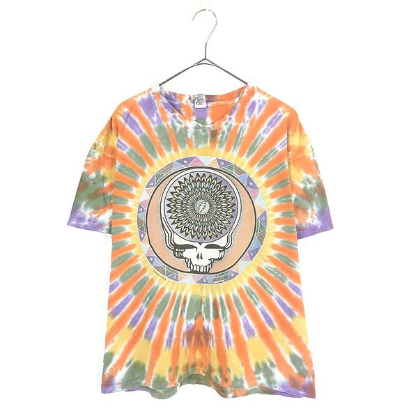 古着 90s Grateful Dead デッドヘッド & デッドベア ロック バンド タイダイ Tシャツ M 古着 90s Grateful Dead デッドヘッド & デッドベア ロック バンド
