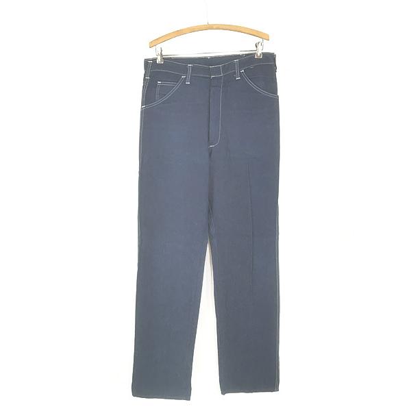リズム 70s sears 濃紺 ペインターデニムパンツ インディゴブルー 古着 70s Dickies 真紺 ライトオンス デニム ペインター パンツ