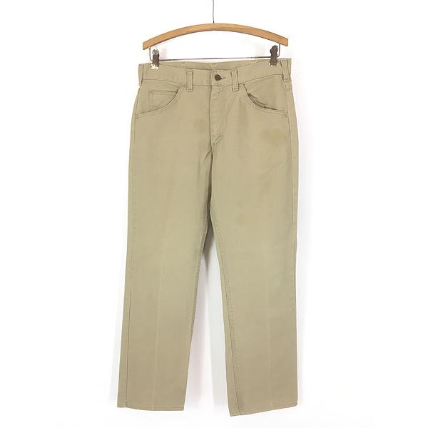 古着 80s USA製 Lee 200-1822 5ポケット コットンツイル ストレート