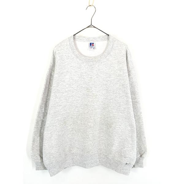 古着 90s USA製 Russell 無地 プレーン 前V セットイン スウェット