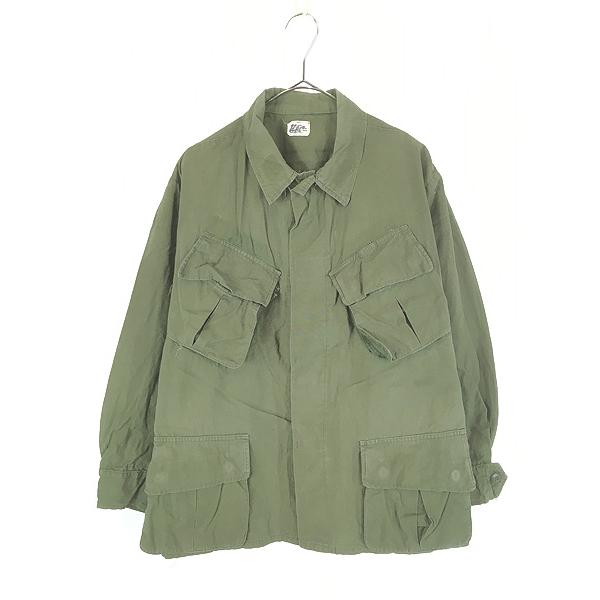 古着 60s 米軍 US 4th ポプリン ベトナム ジャングル ファティーグ トロピカル ジャケット M-R 古着 60s 米軍 US 4th ポプリン ベトナム ジャングル ファティーグ