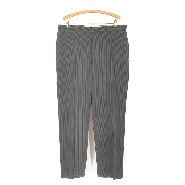 50s ウールギャバジン　スラックス 古着 50s ブラック × グレー ホワイト ストライプ ギャバジン ウール