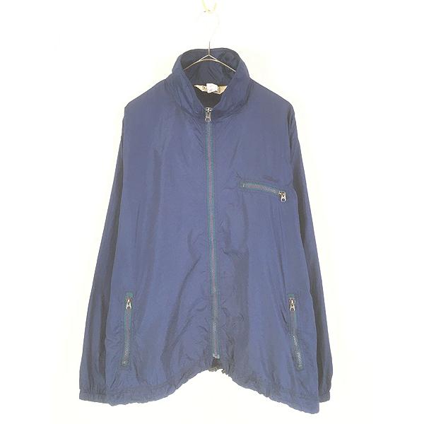 古着 80s LL Bean ワンポイント ロゴ 刺しゅう リップストップ ナイロン シェル ジャケット L 古着 80s LL Bean ワンポイント ロゴ 刺しゅう リップストップ