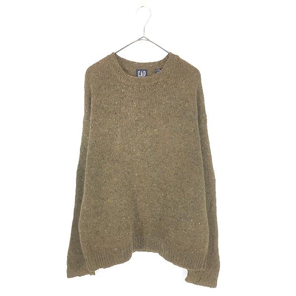 古着 90s GAP ネップ ウール コットン ニット セーター M : 古着屋