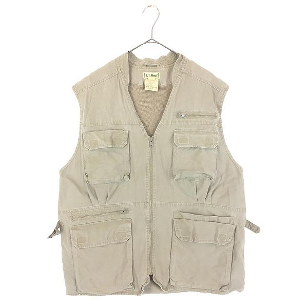 古着 80s LL Bean メッシュ ライナー コットン キャンバス サファリ