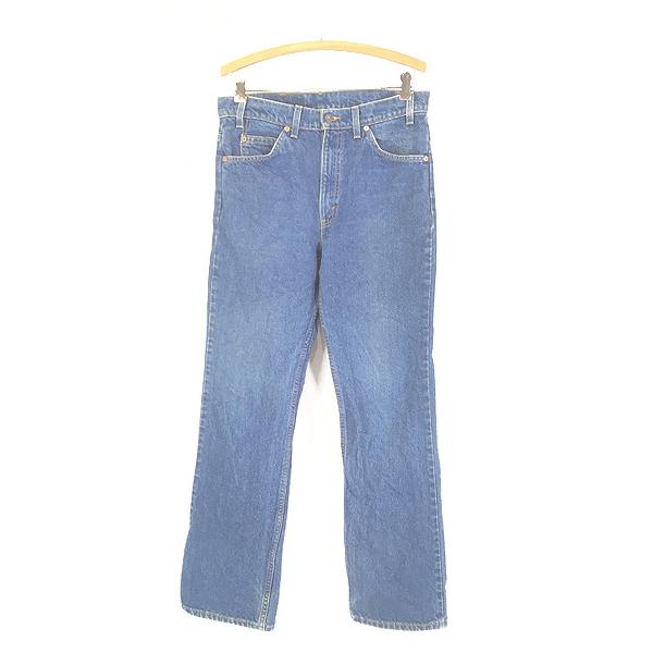 古着 90s USA製 Levi's 517-0215 濃紺 ブルー デニム ブーツカット