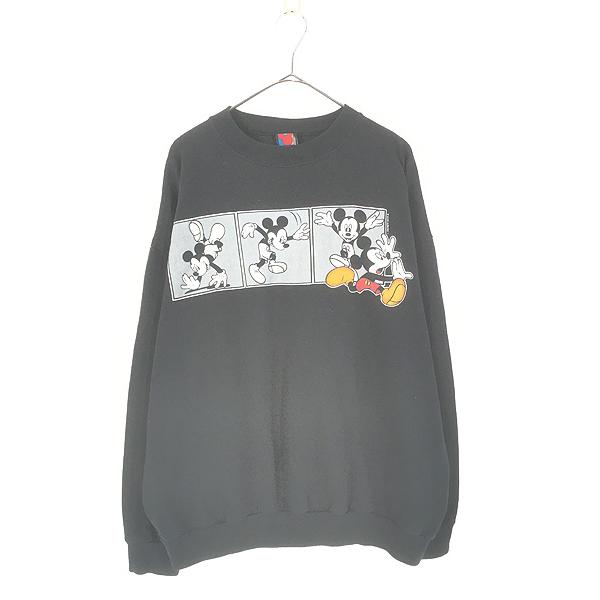古着 90s Disney Mickey ミッキー ダンス スウェット トレーナー XL