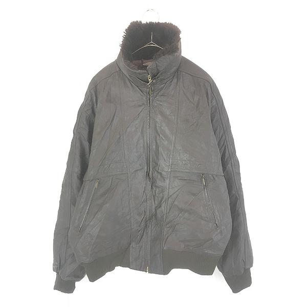 古着 80s Members Only ボア フリース ライナー スタンドカラー レザー