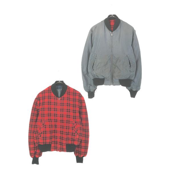 古着 50s USA製 McGREGOR ブラック×レッド チェック フリース