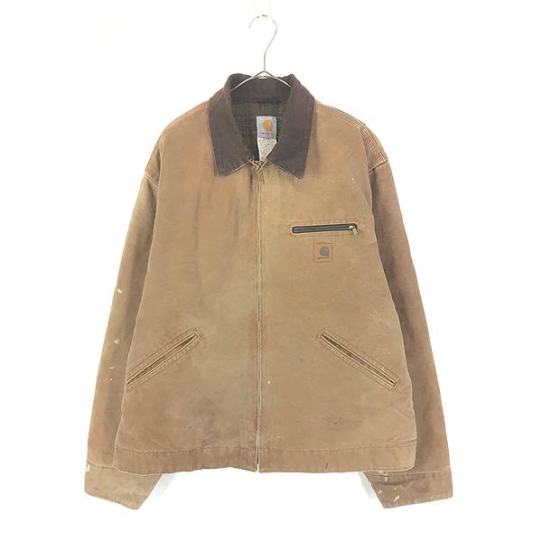 古着 00s Carhartt 裏地 チェック ブランケット BRN ブラウン ダック